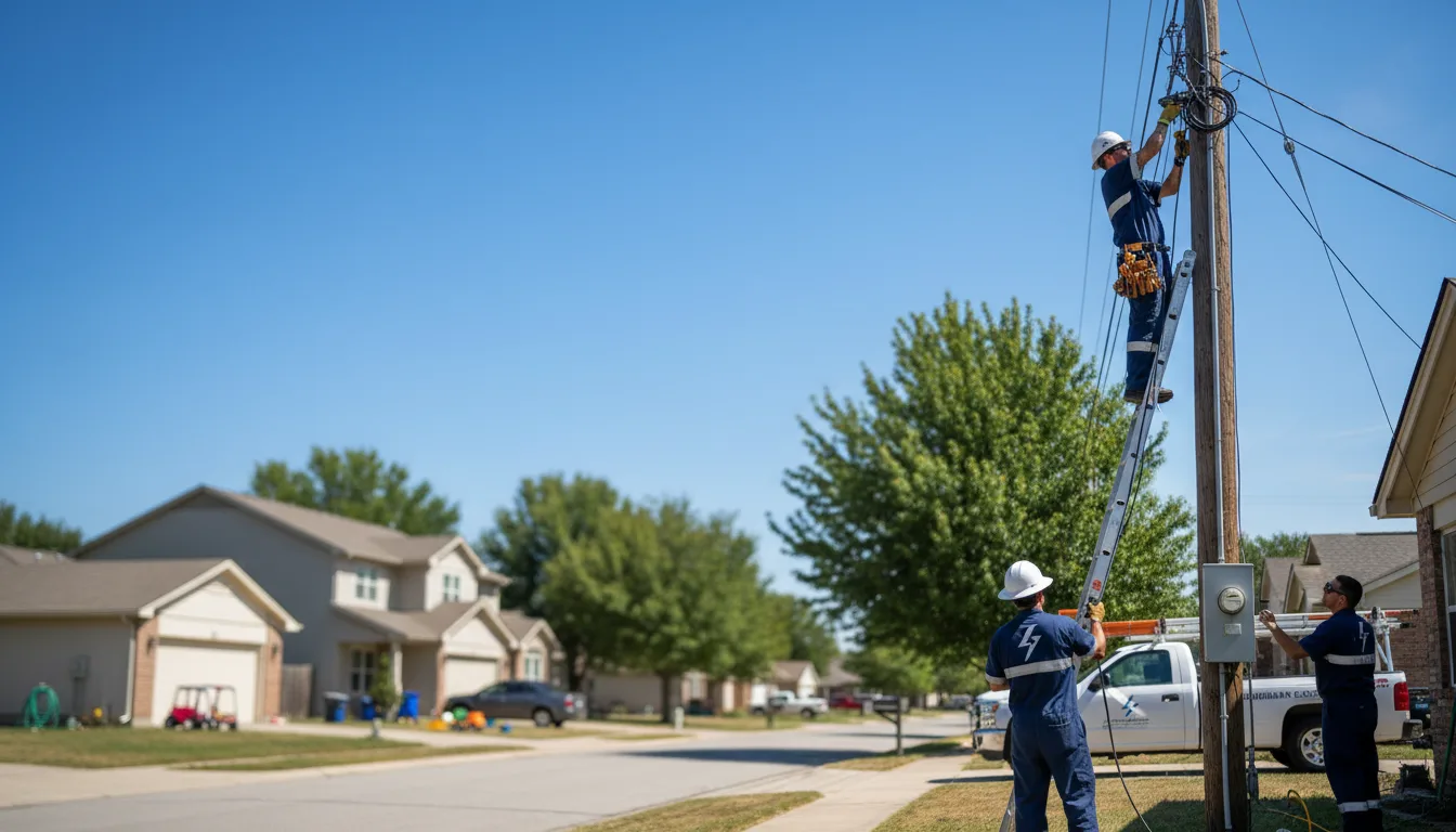 Residential electrician providing installation services in Chapman, NE